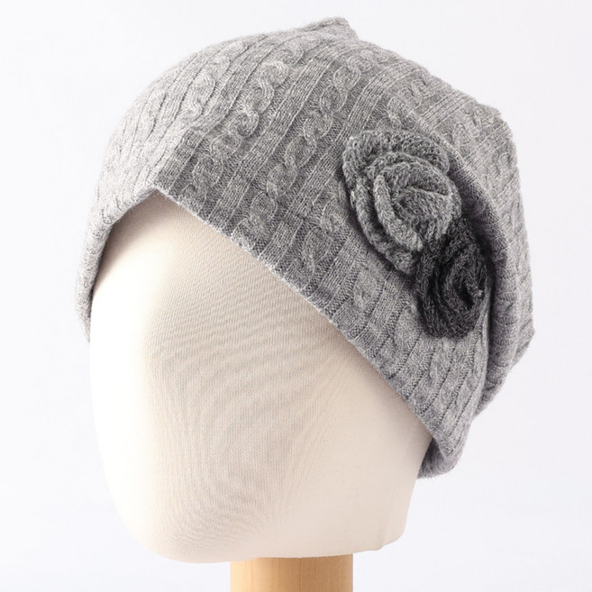 팸드님 국내제작 여성 겨울 니트 비니 울소재 항암 두건 수면 비니