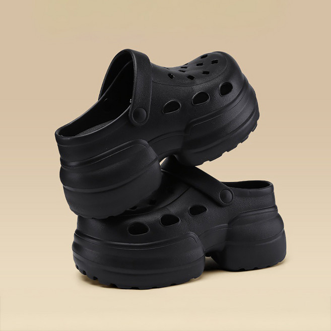 재리니 EVA 10CM 푹신한 키높이 통굽 슬리퍼 발편한 샌들 RS-S111