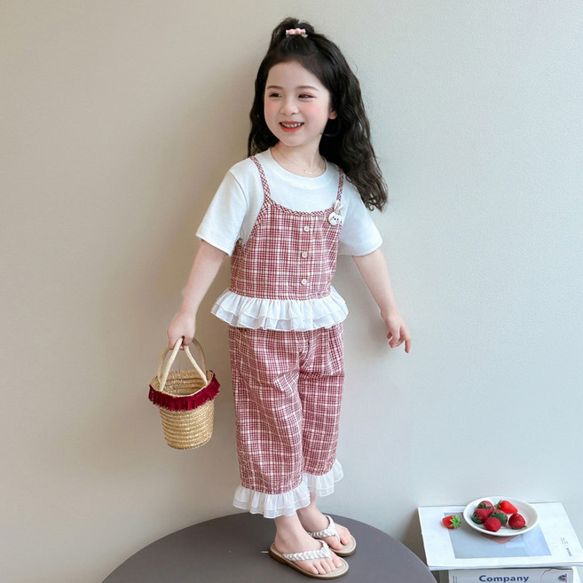 밀크봉봉 여아 초등학생 어린이 여름 상하복 세트