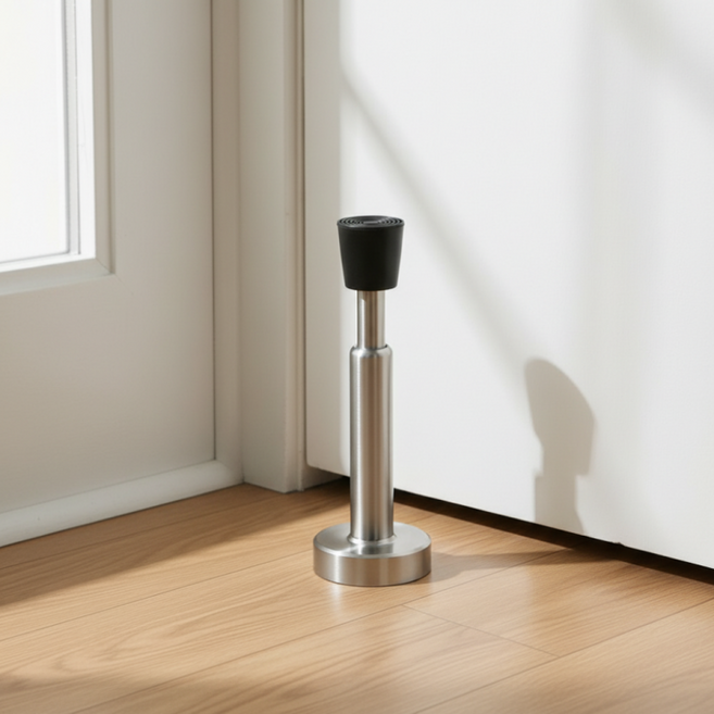 클닌 무타공 도어스토퍼 자석 문닫힘방지, 블랙, 1개