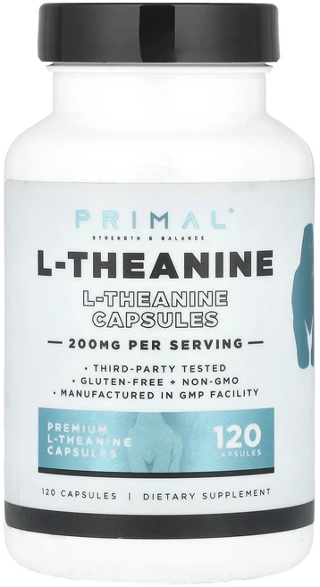 새해 첫좋은선물 PrePrimal l-테아닌 200mg 캡슐 120정 제대로 할인합니다, PrePrimal l테아닌 200mg 캡슐 120정, 1개 - 쿠팡