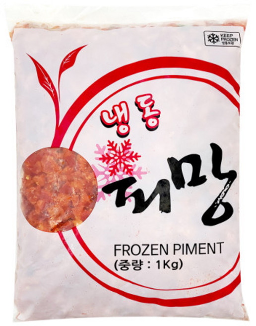 냉동 홍피망(다이스) 1kg x 10개