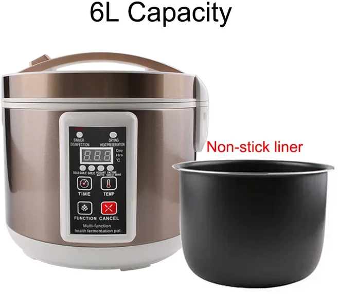 쿠쿠스토어 DMWD L/7.5L 자동 검은 마늘 발효기 Leben 효소 쌀 와인 요구르트 제조기 항온, 05 미국, 02 L