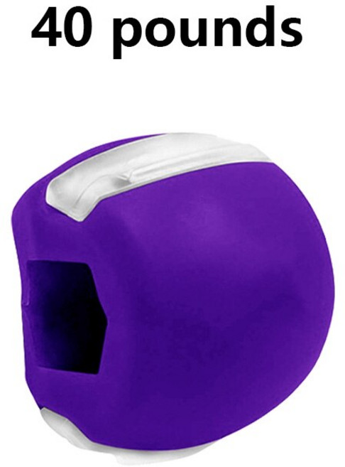 목 음식 급료 실리카 젤 턱 운동 선 공 근육 Trainin 적당 공 목 얼굴 토닝 턱 근육 훈련 얼굴 상승, [05] rple