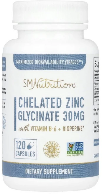 SM뉴트리션 킬레이트화 아연 글리시네이트 캡슐 120정, SMNutrition, 킬레이트화 아연 글리시네이트,, 1개 - 쿠팡