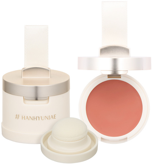 샵 한현재 소프트 벨벳 립 앤 치크, 1개, 1호 뮤티드 살몬