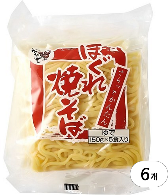 호구레 야끼소바면, 750g, 6개
