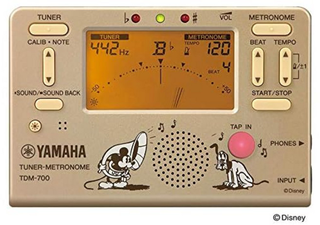 야마하 디즈니 튜너 메트로놈 미키 마우스 TDM-700DMK, 상세페이지 참조, 상세페이지 참조, 1개