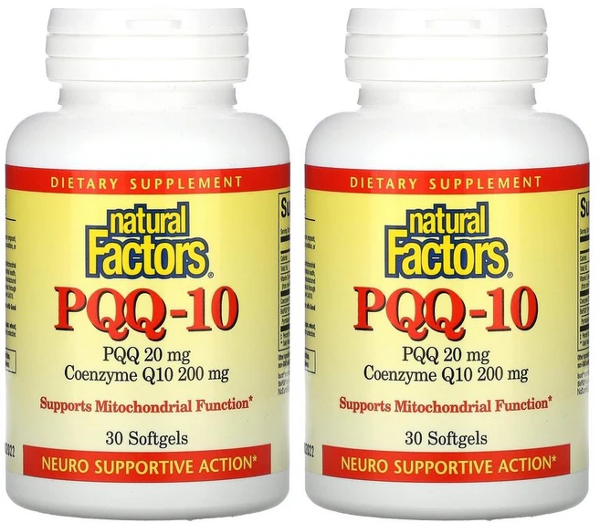 1+1 네추럴팩터스 코큐텐 200mg 피큐큐 20mg 30소프트젤, 30정, 2개 - 쿠팡