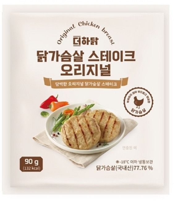 더하닭 닭가슴살 스테이크 오리지널90g10팩, 단품, 90g, 10개