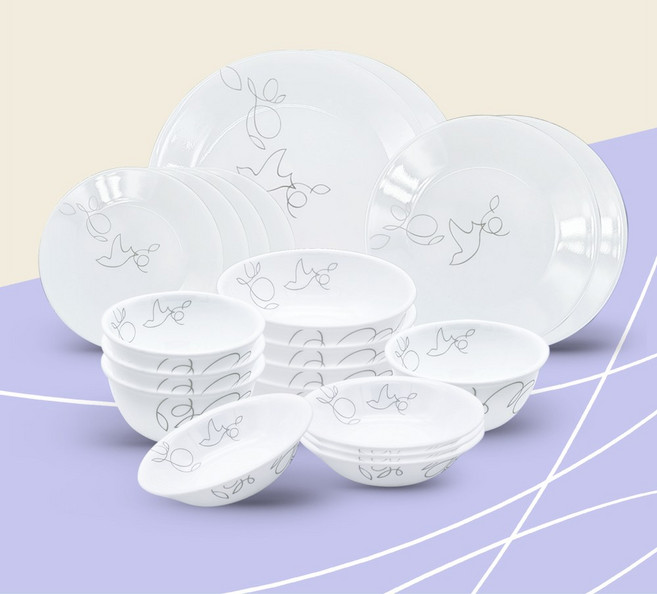 코렐 모닝브리즈 20P 4인 식기세트 그릇세트, 1개