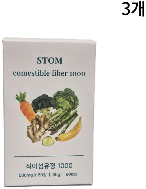 닥터민스 식이섬유정1000 500mg, 3개, 60정