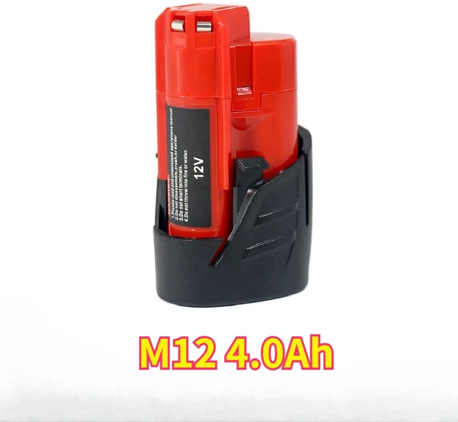 밀워키 배터리용 3.0Ah6.0Ah 12V 충전식 공구용) 48-11-2402 P108, 03 4.0Ah Battery