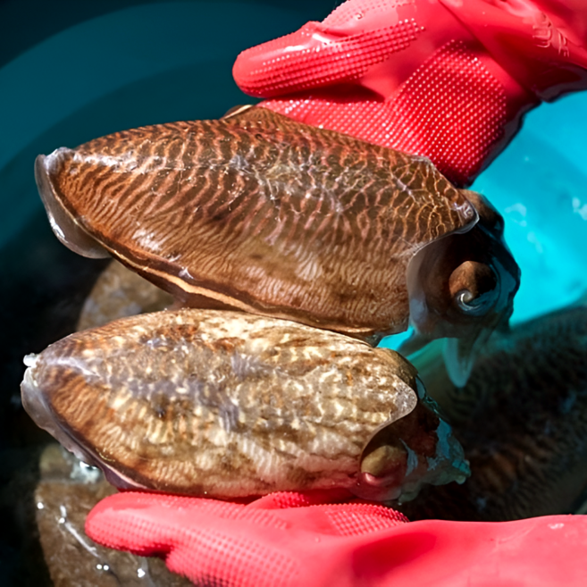 (산지직송) 쫄깃탱글 국내산 특대 갑오징어 1kg / 숙회 횟감 가능 - 왕사이즈, 1개, 1kg (2~4미)