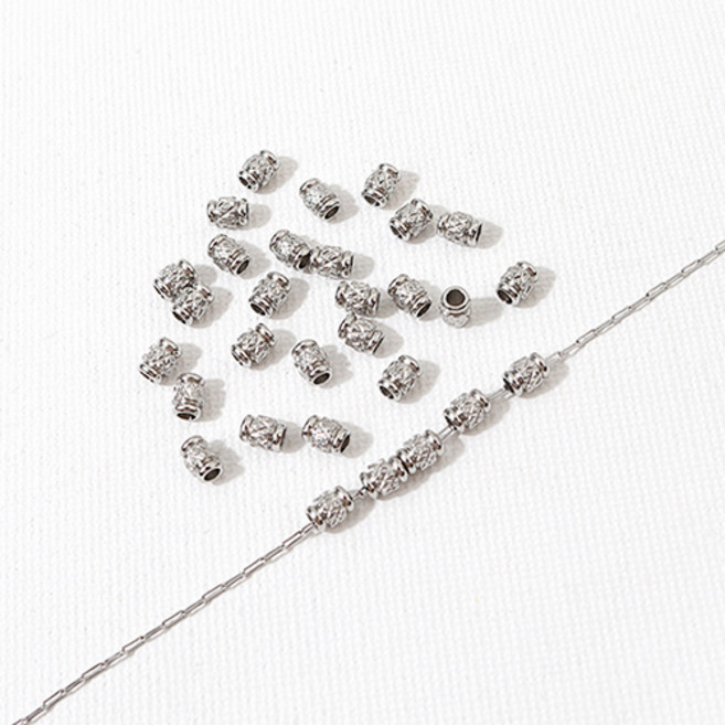 비즈아이 [8-034-12]써지컬스틸 펜던트 항아리볼 3x4mm 10개