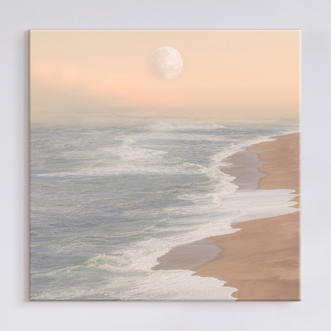 더 아트 컴퍼니 파스텔 감성 힐링 윤슬 바다 풍경그림 홈인테리어 카페 스튜디오 그림액자 물그림 풍수그림 시원한 바다그림 물멍 정사각 와이드액자 20종 (1-10번), 캔버스액자 40호 (80x80cm)