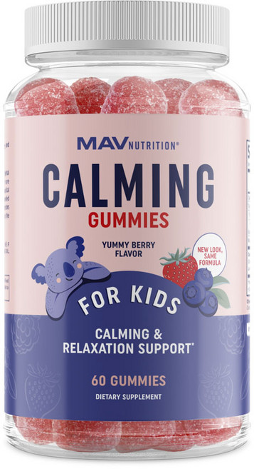 마브뉴트리션 마그네슘 카밍 어린이 비타민 구미, 1개, 60정