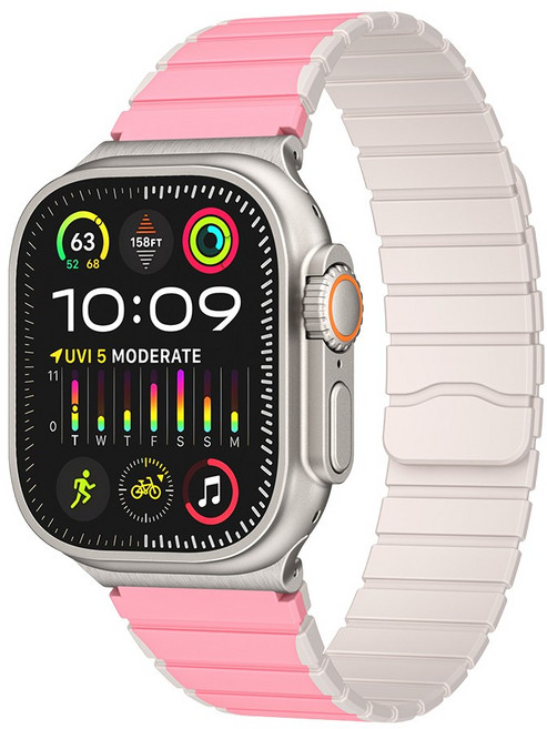 사라밴드 애플워치 네오 링크 마그네틱 스트랩 애플워치 스트랩, 02. 샌드베이지, 1개