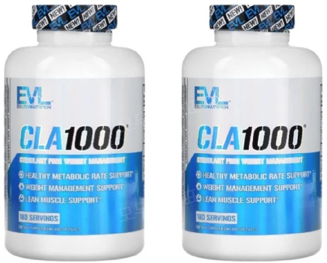 EVL CLA 공액리놀레산 공액리놀렌산 1000 180정 2개 - 쿠팡