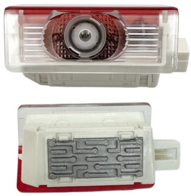 [ 8K 공용 ] 벤츠 무변색 석영렌즈 도어로고 라이트 A B C E 클래스 GLA GLB GLC GLE GLS 호환 상품 도어램프 도어등 LED 도어라이트 W205 W213, 02-이니셜(1), 1세트