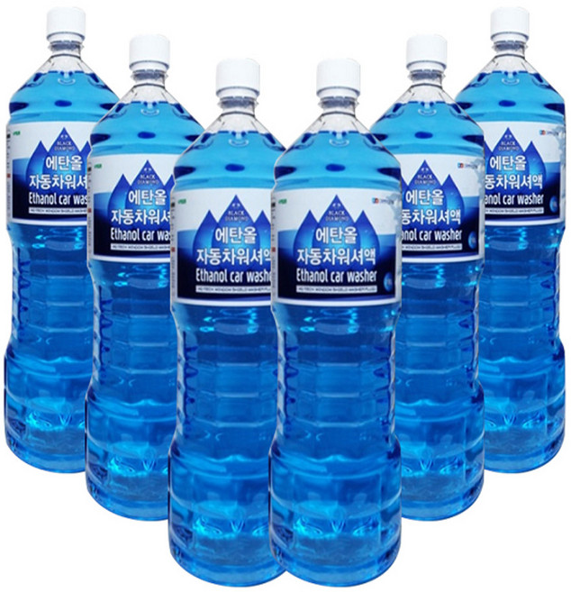 에탄올 자동차 워셔액 -25도 사계절용 1.8L x 6입 대용량, 6개