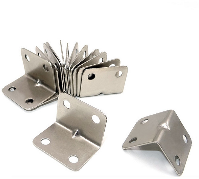 디와이툴즈 스테인리스 90도 ㄱ자 브라켓 코너 고정대 L자 앵글 철물 (가구/선반 고정용), 100개