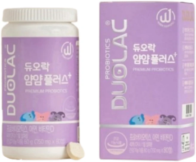 듀오락 얌얌플러스 750mg x 80캡슐, 80정, 1개 - 쿠팡