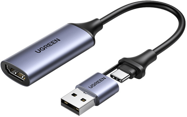 유그린 2in1 USB C타입 HDMI 캡쳐보드, CM489, 1개