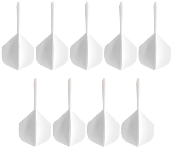 통합 다트 샤프트 및 플라이트 다트 및 플라이트 다트 샤프트 및 플라이트 콤보(2BA 스레드 직경 다트 배럴용), 하얀색, 1개