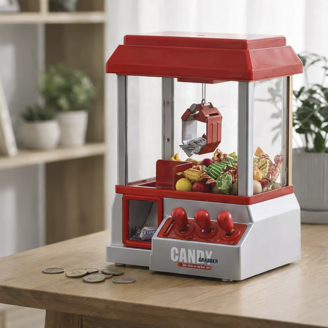 에브리잇템 코인 머신 사탕 인형 뽑기 가챠, 1개