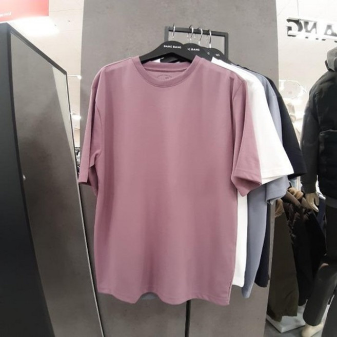 HC09 공용 봄 여름 면 반팔솔리드티셔츠 NTL250