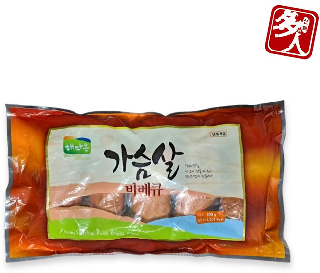 [다인] 훈제 오리가슴살 900g_(180g) 오리 바베큐 캠핑 한끼식사
