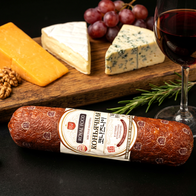 코냐츠나야 프리미엄 드라이 소시지 / 와인과 잘 어울리는안주 / 간식 / 캠핑용, 1개, 180g