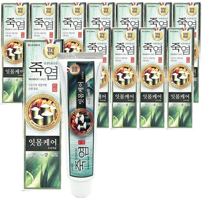 죽염 오리지날 은강고 치약, 12개, 100g