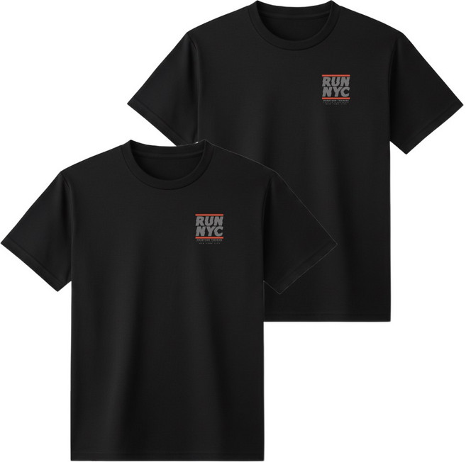 에센셜베이스 2P 남녀공용 러닝 RUN NYC 기능성 반팔 티셔츠