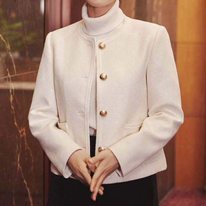 셀렙샵 트위드 라운드넥 자켓 WYJK6S02