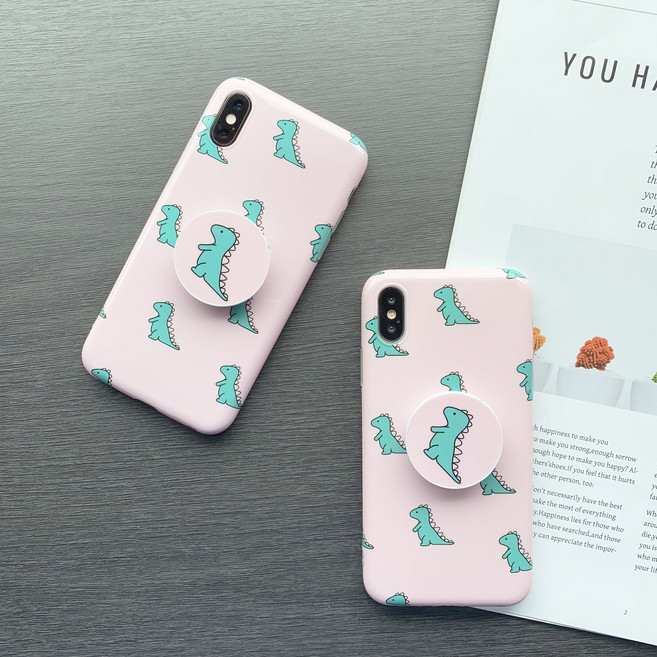 미퓨어 공룡 패턴 스마트톡 휴대폰 케이스