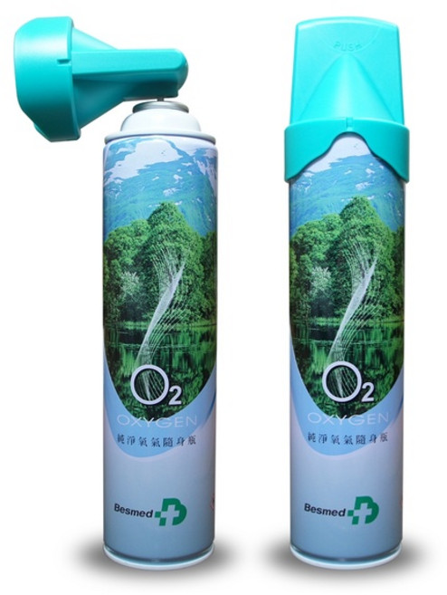 貝斯美德 Besmed O2 純淨 氧氣隨身瓶, 1個