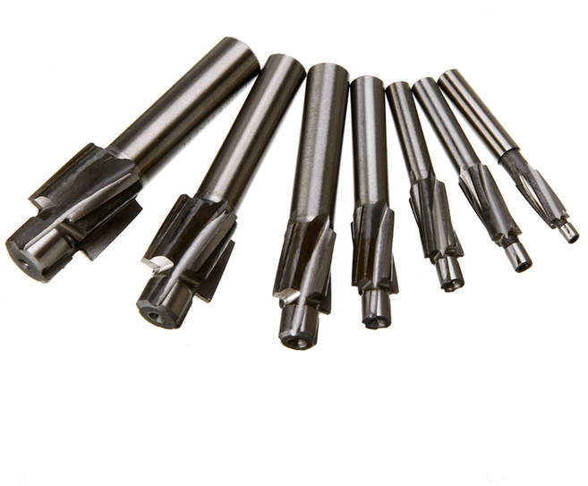7pcs M3-M12 카운터 보어 밀링 커터 고속 강철 파일럿 슬롯 팅 공구 엔드 밀 슬롯 드릴 비트 세트, 하나, 7개
