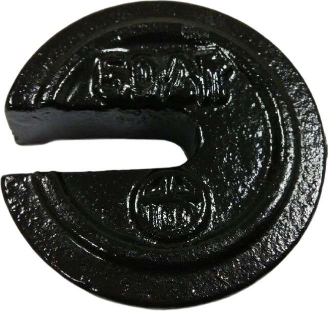 C型鑄鐵砝碼 - 精準測量 堅固耐用 實驗室工業適用, 1個, 500g