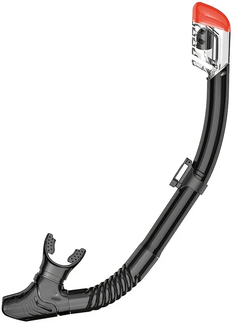 성인용 풀 드라이 스노클 이지 브리스 다이빙 스플래시 가드 탑 밸브 스쿠버 수영 장비, Black