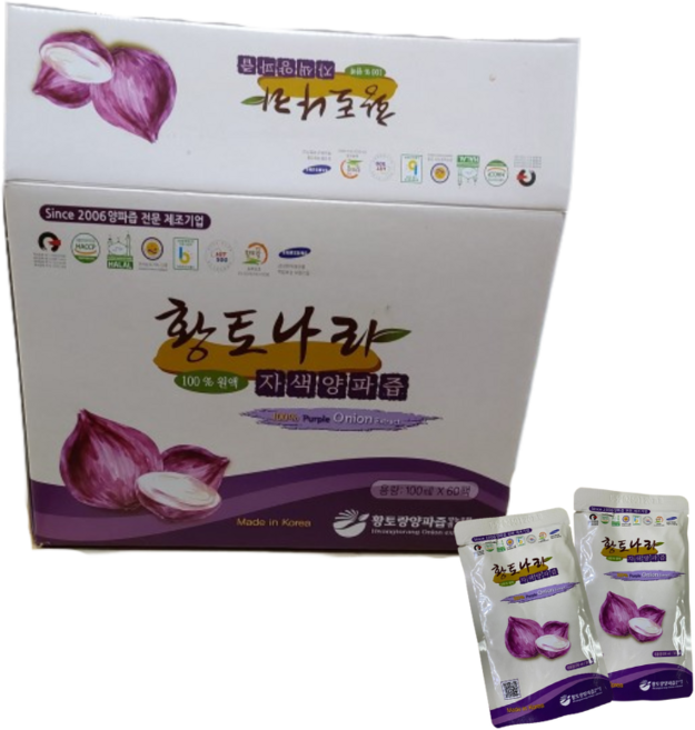 황토나라 자색양파즙 100ml x 120포