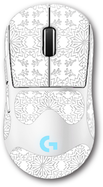 라나야 로지텍 PRO X SUPERLIGHT 2c 마우스 그립테이프 풀커버, 1개, 화이트