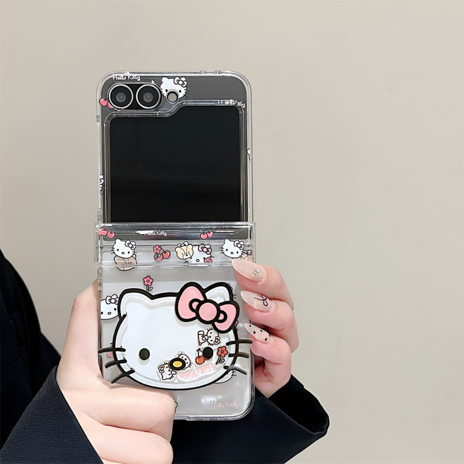 갤럭시z플립7 z플립5 z플립6 힌지보호 귀여운 고양이 핸드폰케이스