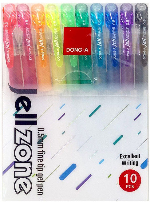 동아연필 동아 Jell zone 젤존 중성펜 세트 0.5mm (10색세트), 단품