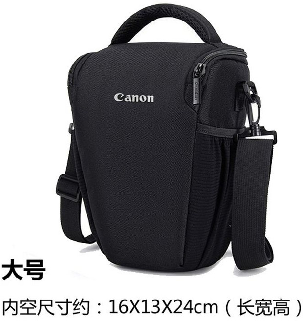 Canon 適用 相機包 單肩包 攝影包, 1個, 大號佳能（內16x13x24cm）