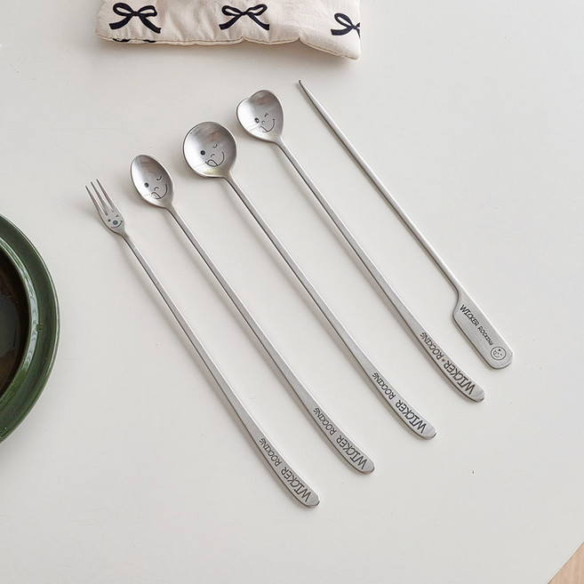 윙커_스테인레스 롱포크 롱스푼 산적꽂이, 03-윙커 롱스푼(대)