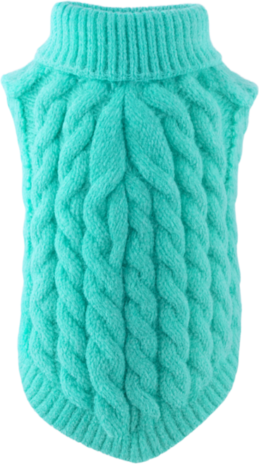 도그온 반려동물 꽈베기 니트, 1개, 민트