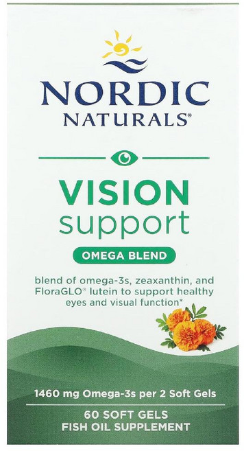 노르딕내추럴스 비전서포트 오메가블렌드 소프트젤60정 피쉬오일 fishoil 생선오일 오메가쓰리, 1개