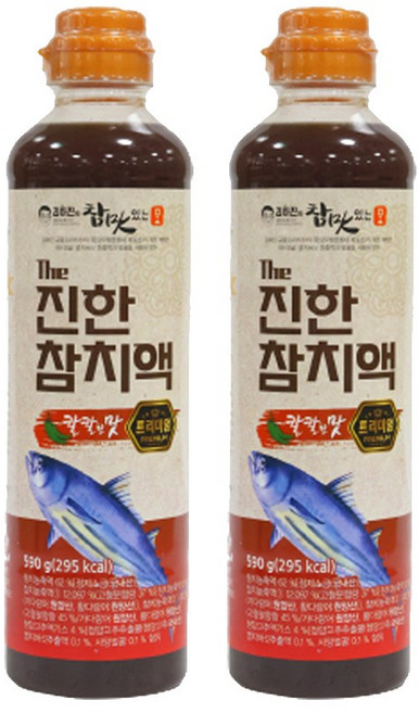 김하진의 참 맛있는 맛 The 진한 참치액 칼칼한맛, 590g, 2개